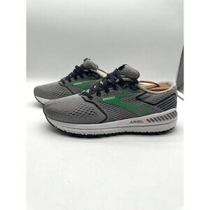 Brooks Ariel 20 Running Shoes Gray Green Women 8 Wide D Support Stability Comfor